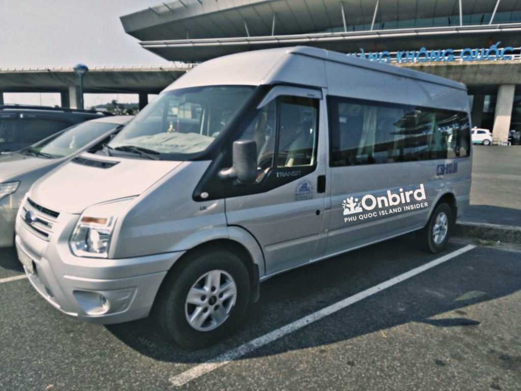 Phu Quoc Private car rental modern air conditioning 16 seater van