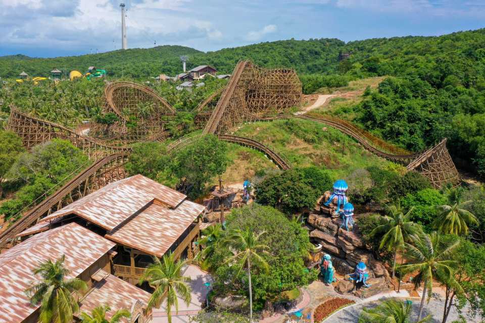The First Wooden Coaster in Vietnam on Hon Thom, Phu Quoc Island, Vietnam