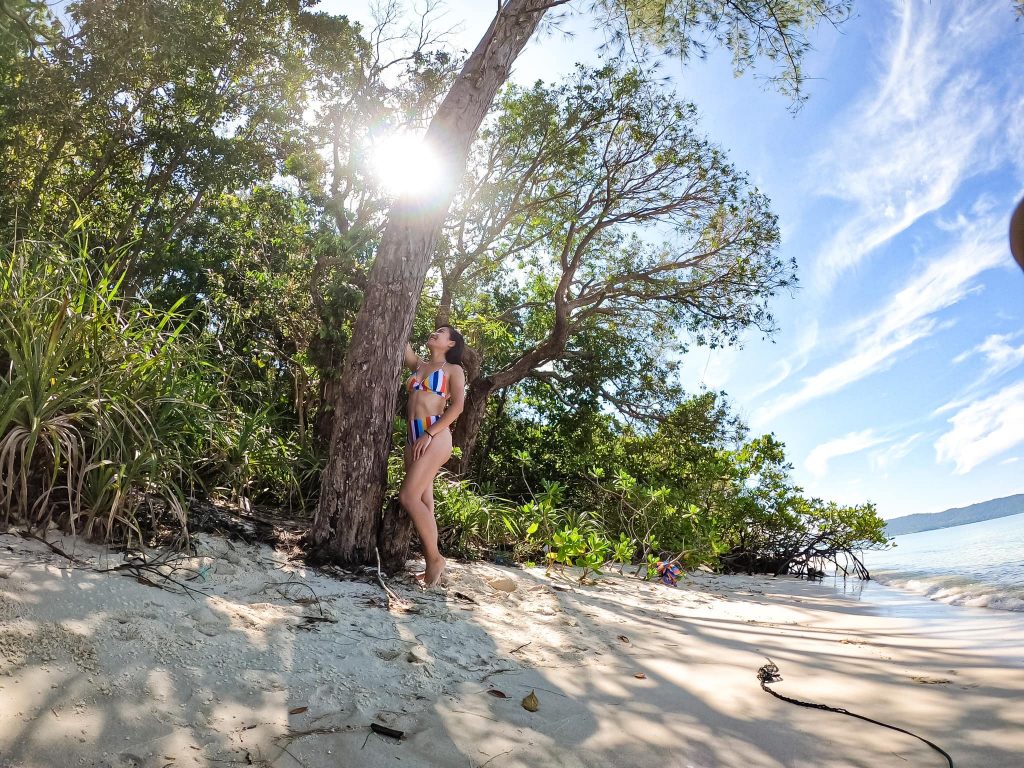 Phu Quoc Dragon Beach is surrounded by the dense green forest