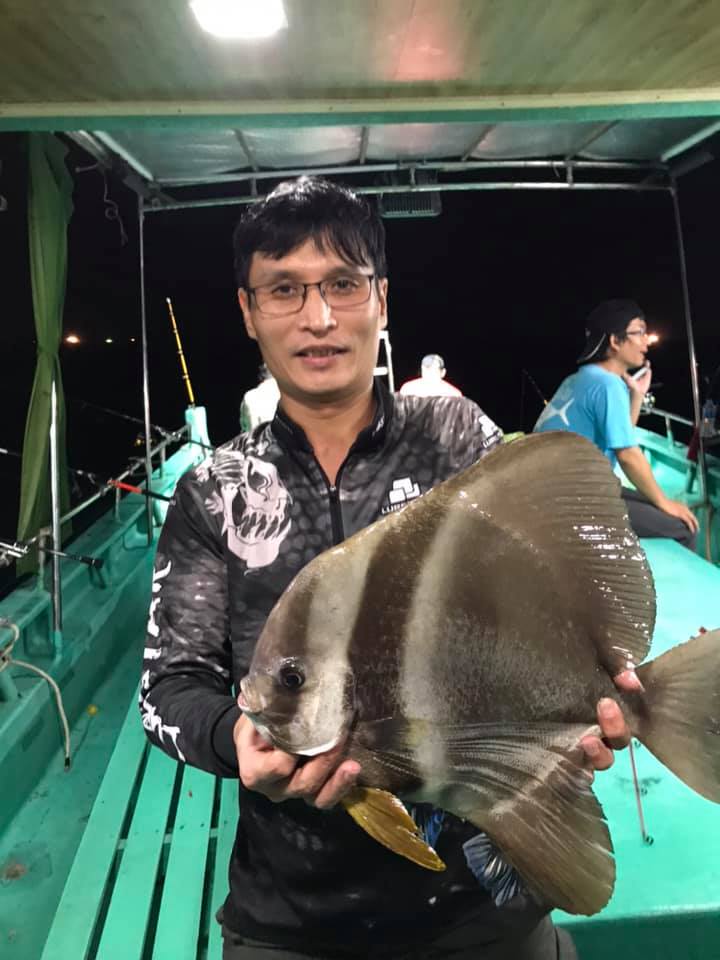 Catch a SpadeFish in in Nighttime Deep-sea fishing charter in Phu Quoc Island