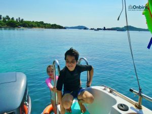 Kids after amazing snorkeling experience in South Phu Quoc