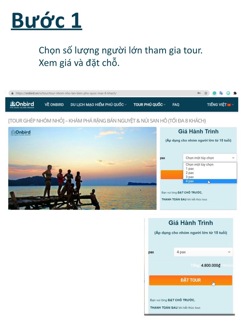 Book tour OnBird_ Buoc 1
