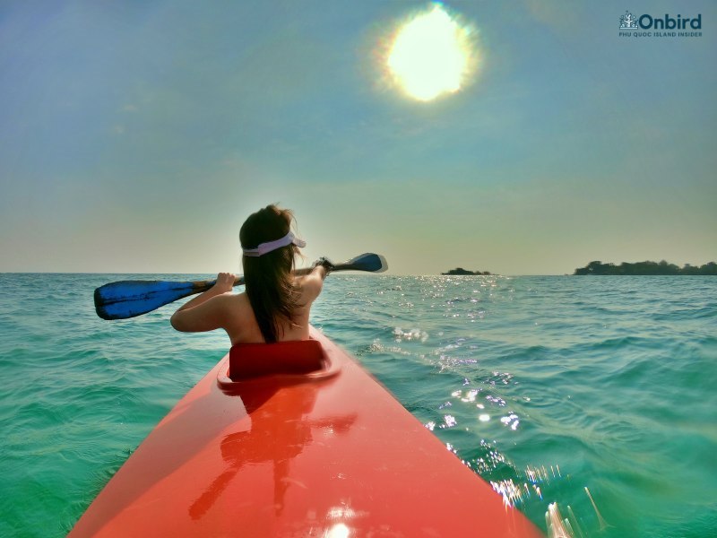 Head for Fingernail Island in the amazing route - Phu Quoc Sea Kayaking Trip