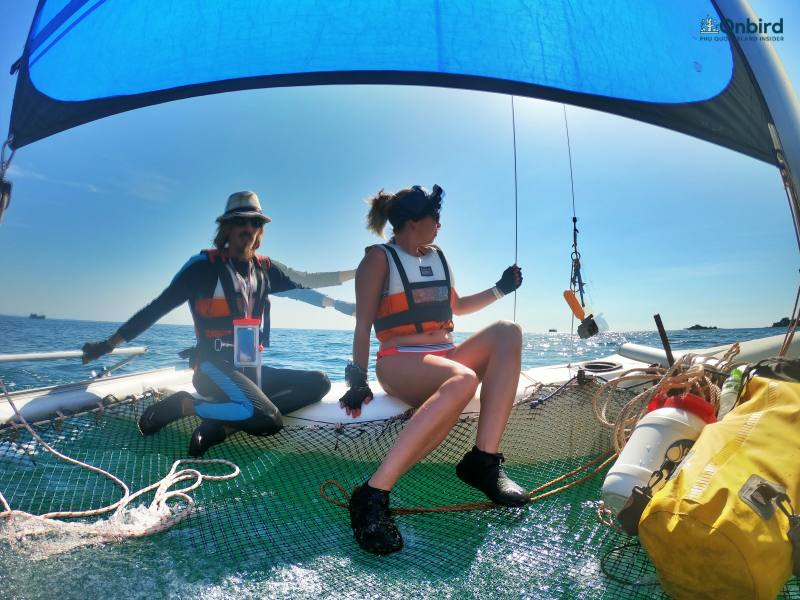 Sailing by Catamaran in Phu Quoc island, Vietnam