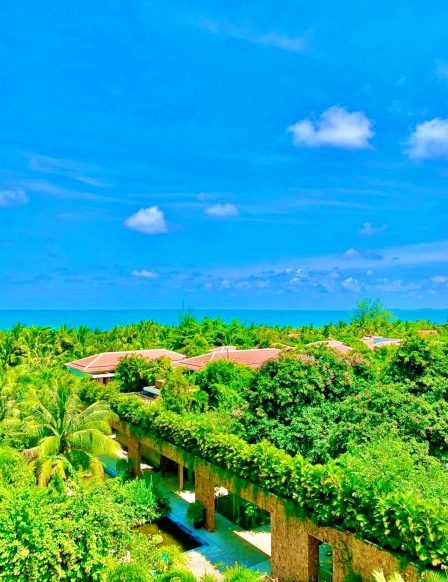 Salinda Phú Quốc resort nhìn từ trên cao với hơn 70% diện tích là mảng xanh