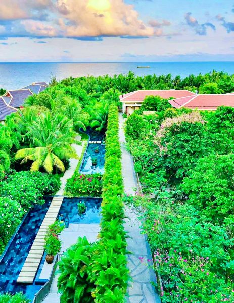 Salinda Phú Quốc resort nhìn từ trên cao với hơn 70% diện tích là mảng xanh