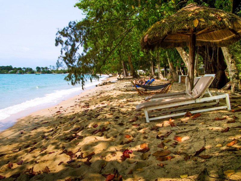 Bờ biển yên tĩnh của Wild Beach resort Phú Quốc