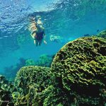A Korean girl exploring the Coral Mountain, Phu Quoc Island, Vietnam