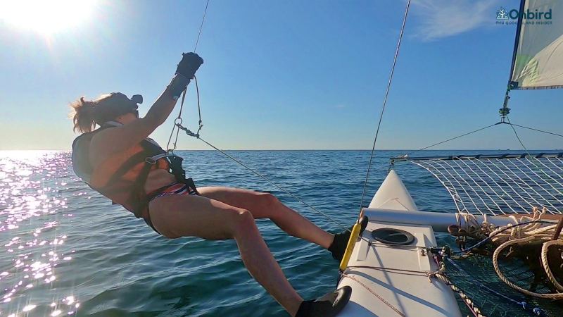 sailing by catamaran in Phu Quoc with OnBird