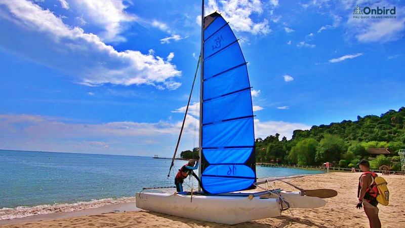 Sailing by Catamaran in Phu Quoc Island, Vietnam