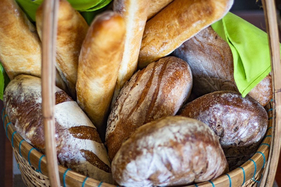 Homemade bread freshly baked at Cassia Cottage Resort