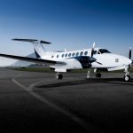 The private jet - King Air 350 which is set to carry the first European tourists to Phu Quoc