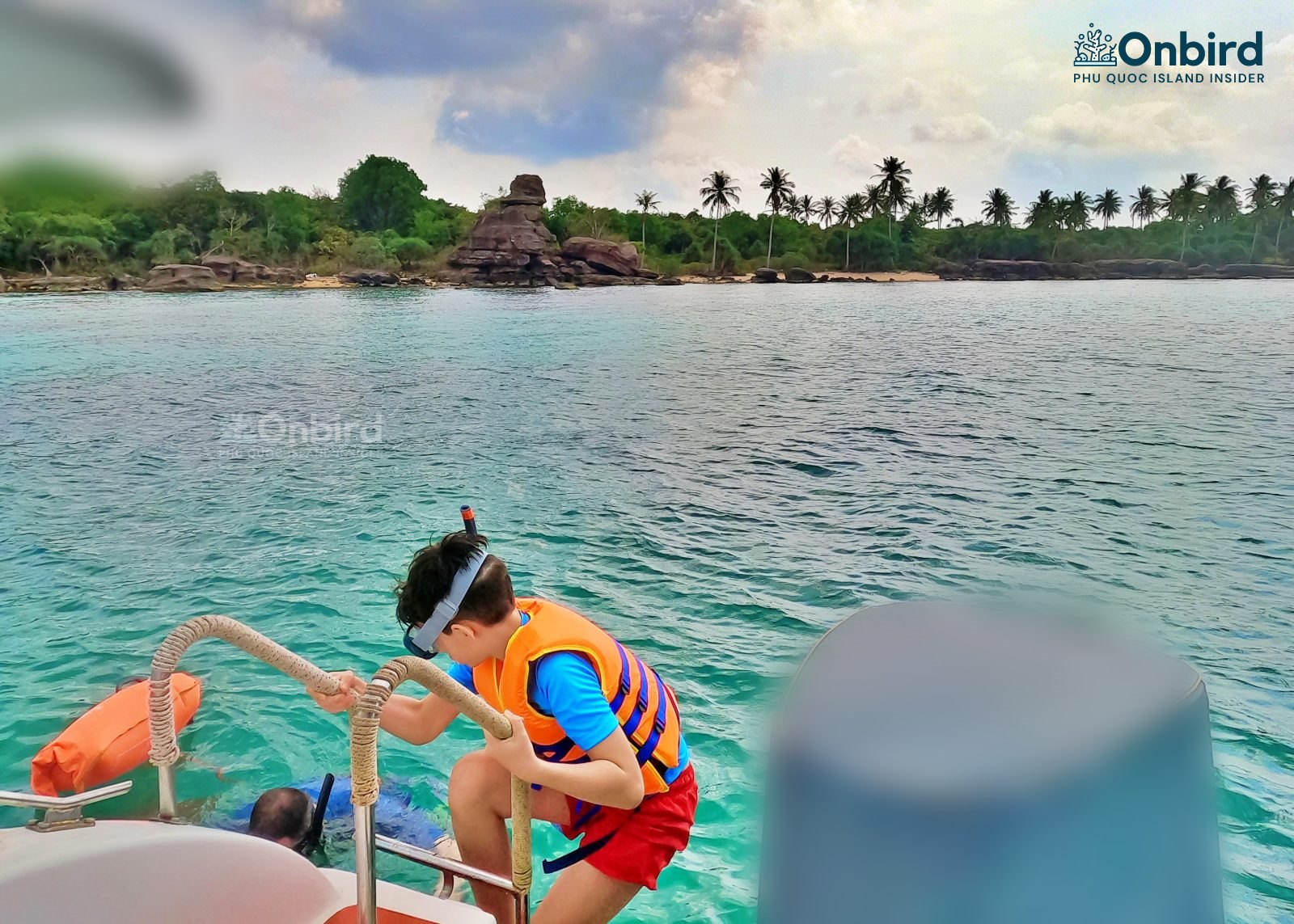 Kid snorkeling in Phu Quoc