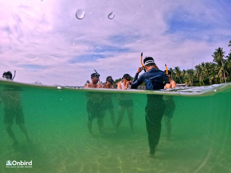 OnBird guides gave briefing and instructions of proper as well as snorkeling skills to guests from Sapa