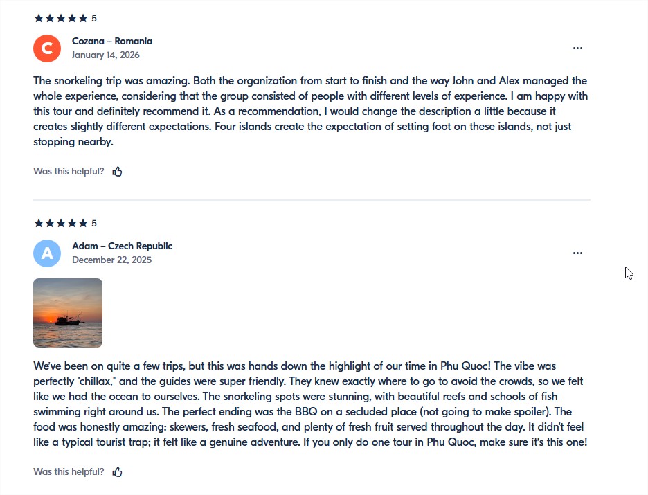 Phu Quoc Chillax Hideaway Snorkeling & Island Bbq Max 12 Getyourguide Google Chrome 4