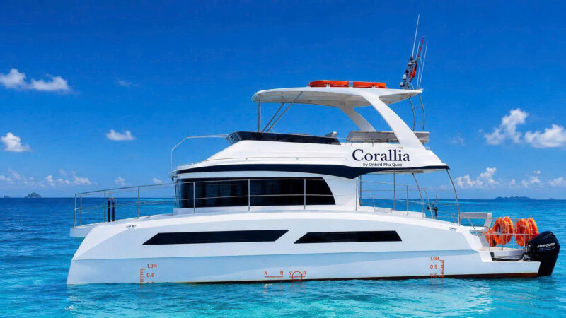 Discover the beauty of Phu Quoc aboard Corrallia's **small-group yacht** experiences, designed for travelers seeking a more intimate and relaxing adventure at sea. With limited guest numbers, each **small-group yacht** excursion offers personalized service, access to pristine islands and hidden beaches, crystal-clear snorkeling spots, and unforgettable coastal views. Whether you're sailing for a half-day escape or a scenic island-hopping journey, Corrallia delivers a premium yachting experience that combines comfort, exclusivity, and the natural beauty of Phu Quoc.